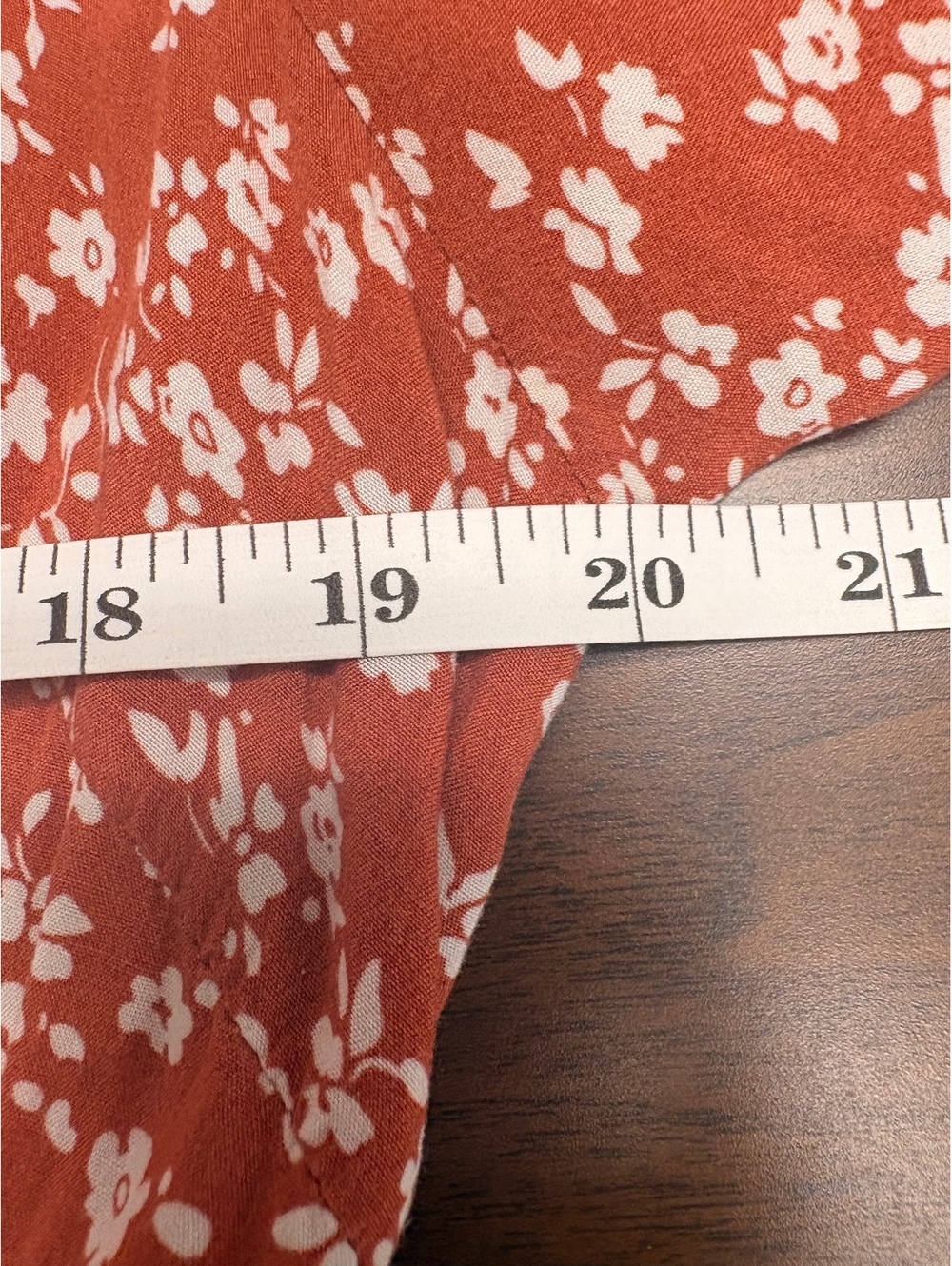 Bloomchic Rust Floral Midi Dress Size US 14-16 - Picture 7 of 11